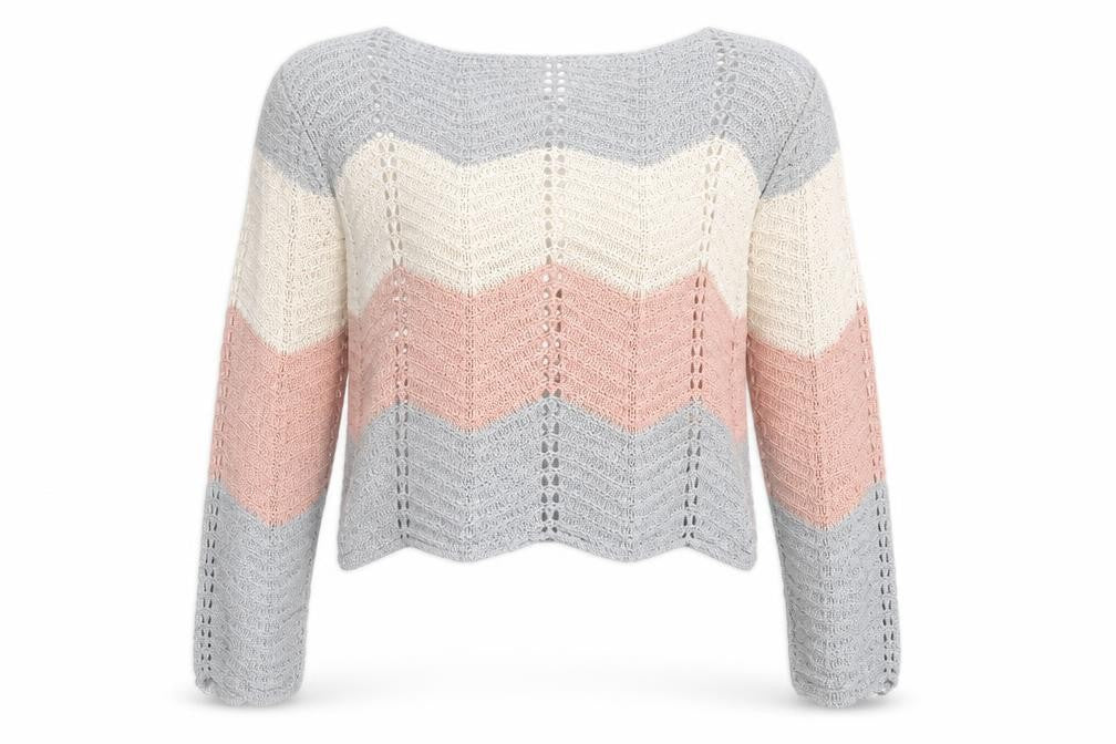 Front view of Quiz women’s grey jumper, size L