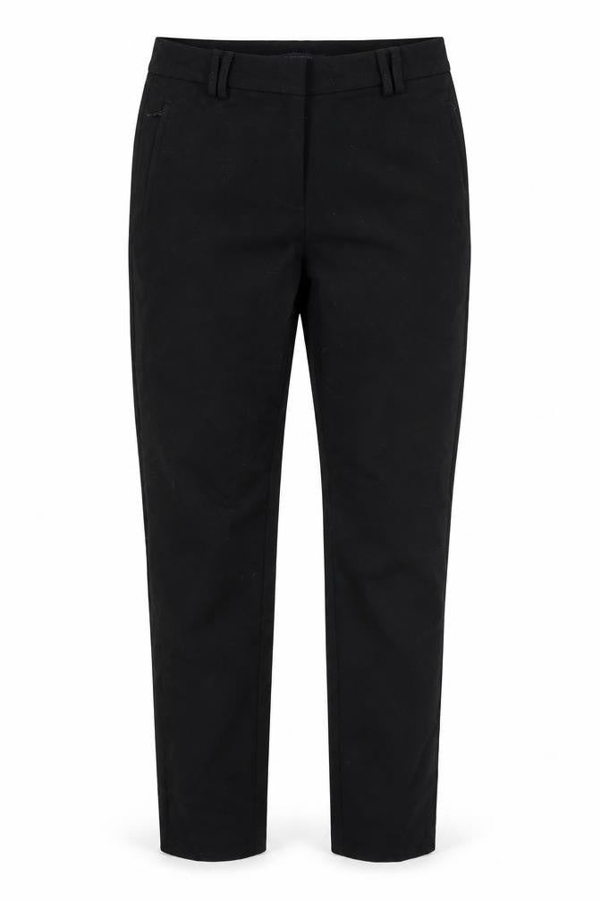 Front view of Marks & Spencer women’s black trousers, size UK 8, 29-inch leg
