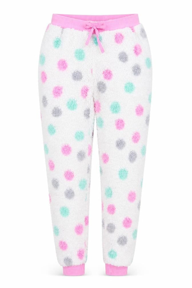 Adore Womens White Polka Dot  Sweatpants Trousers Size S L26 in