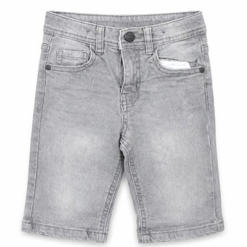 Denim & Co. Boys Grey  Denim Chino Shorts Size 5 Years