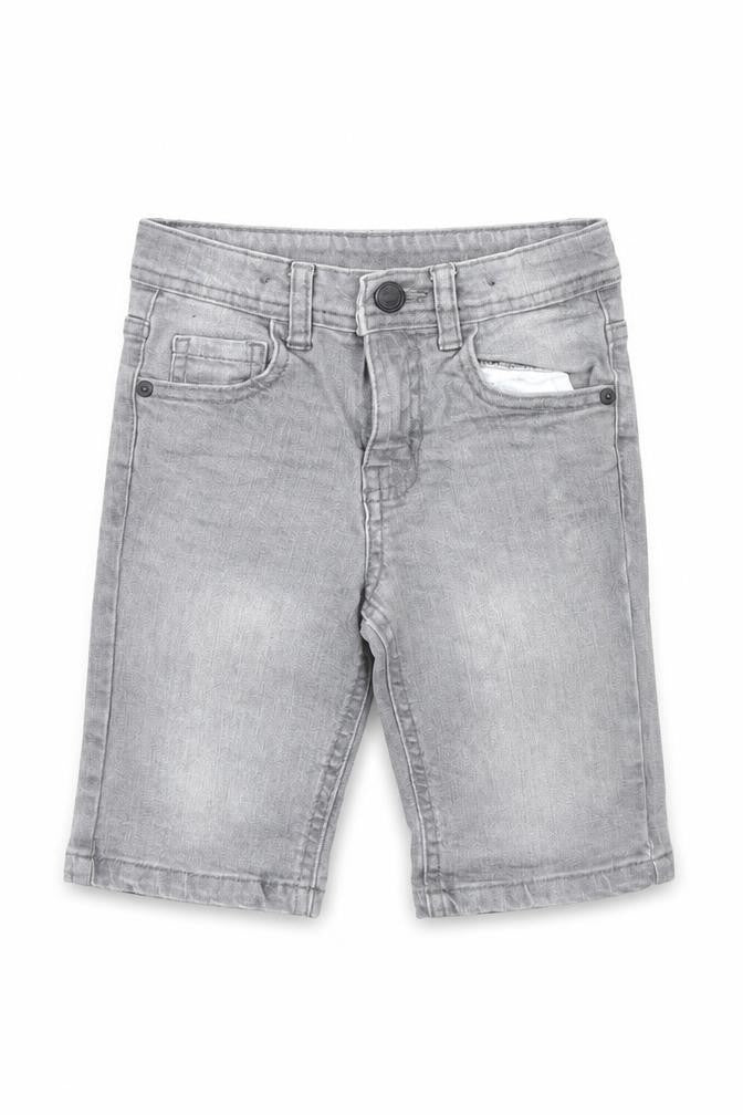 Denim & Co. Boys Grey  Denim Chino Shorts Size 5 Years