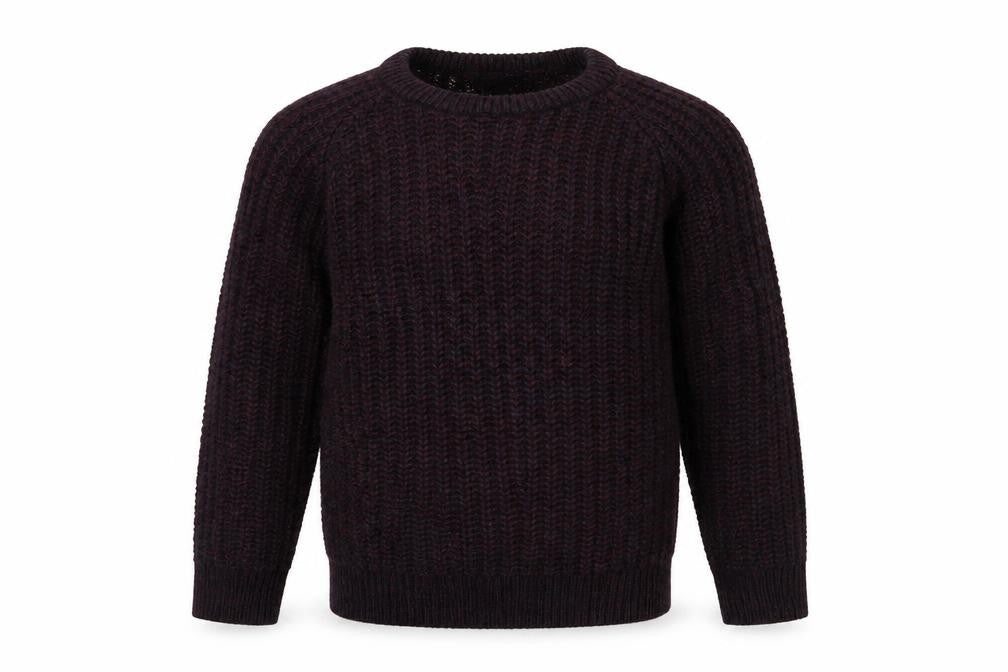 Front view of Cedarwood State men’s purple jumper, size S