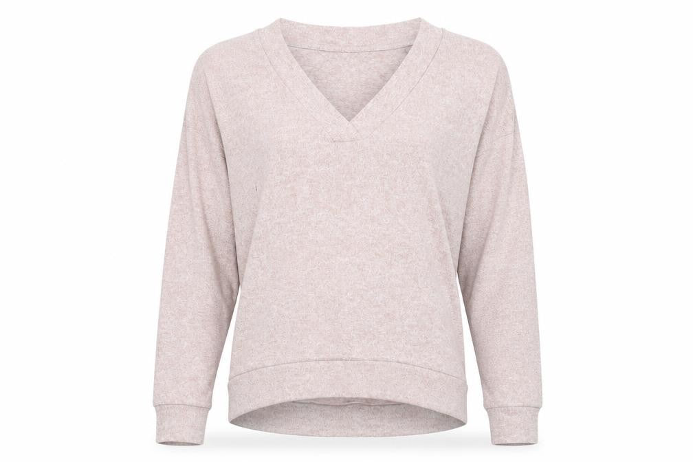 Front view of H&M women’s pink jumper, size M