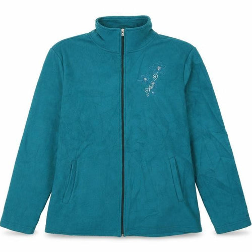 Anne De Lancay Womens Blue   Full Zip Jumper Size L