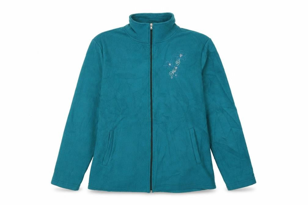 Anne De Lancay Womens Blue   Full Zip Jumper Size L