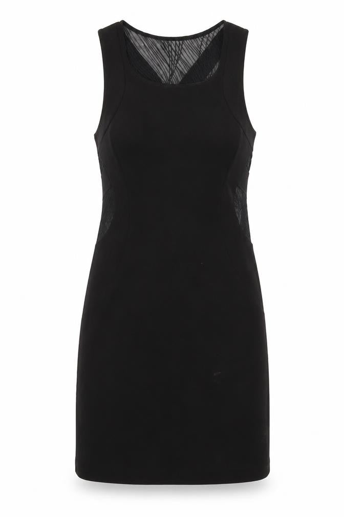 Front view of Silence + Noise women’s black mini, size S