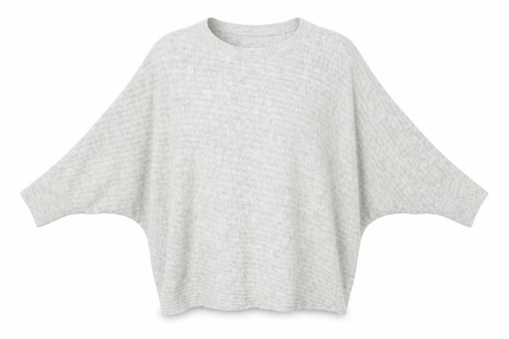 Front view of F&F women’s grey jumper, size UK 12