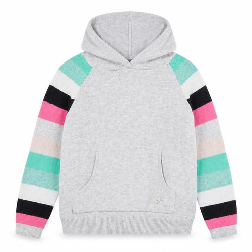 Minti Girls Grey   Pullover Hoodie Size 7 Years