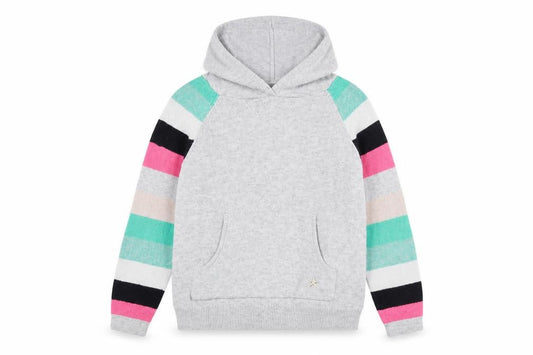 Minti Girls Grey   Pullover Hoodie Size 7 Years