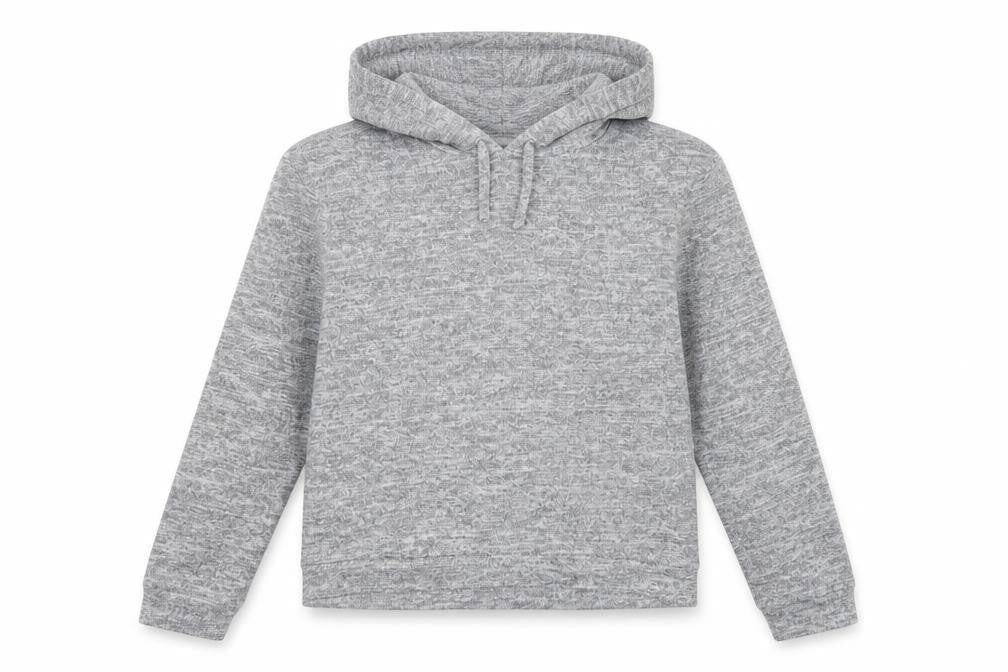 915 Girls Grey   Pullover Hoodie Size 10-11 Years
