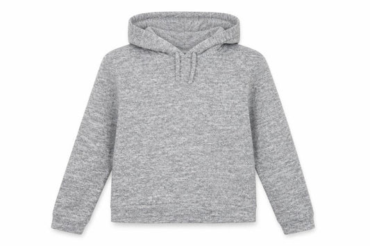 915 Girls Grey   Pullover Hoodie Size 10-11 Years