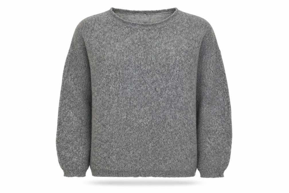 Front view of United Colors of Benetton Benneton women’s grey jumper, size L