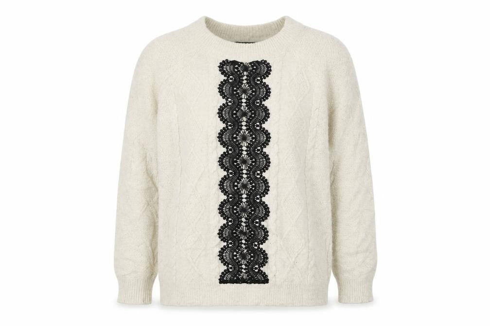 Front view of Dorothy Perkins women’s beige jumper, size UK 10