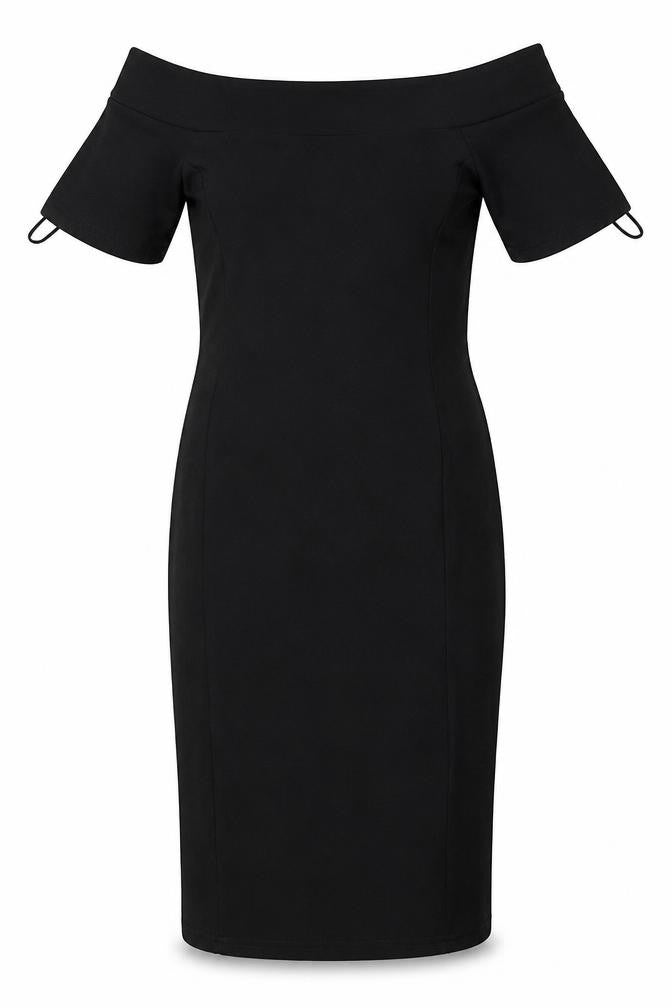 Front view of Papaya women’s black bodycon, size UK 8