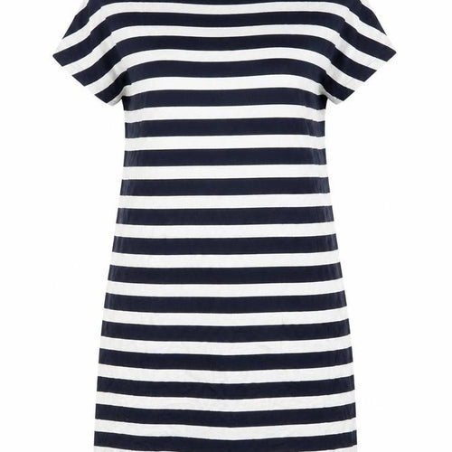 CC Womens Blue Striped  T-Shirt Dress  Size M