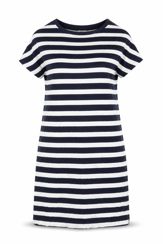 CC Womens Blue Striped  T-Shirt Dress  Size M