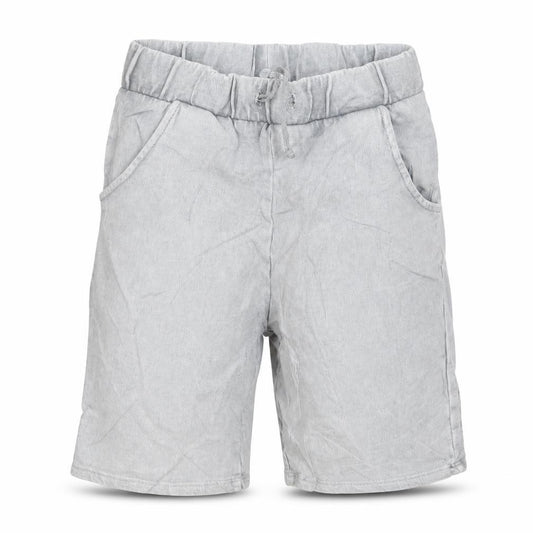 Front view of F&F boys’ grey cropped trousers, size 6-7, years