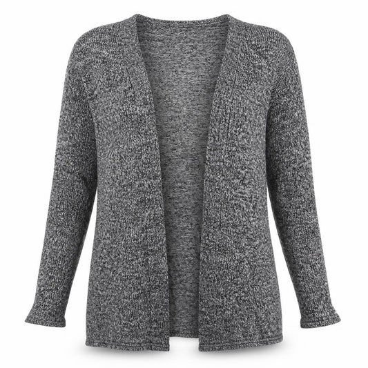 Front view of Divided women’s grey knit cardigan jumper, size XS