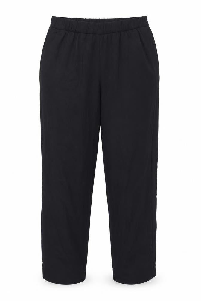 Front view of H&M women’s pink trousers, size UK 12, 25-inch leg