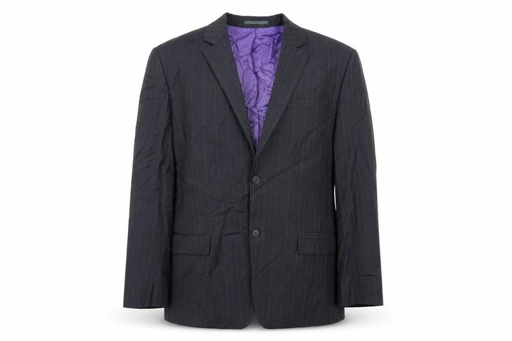 French Connection Mens Grey Striped  Jacket Suit Jacket Size 42