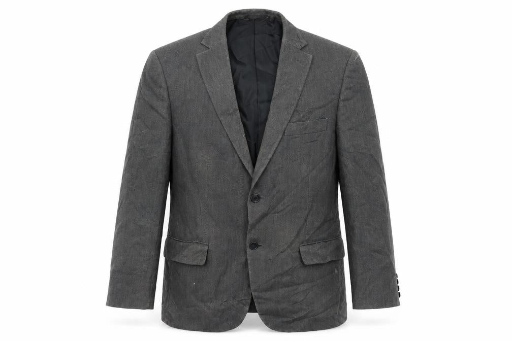 Front view of Marks & Spencer men’s grey jacket suit jacket, size 40