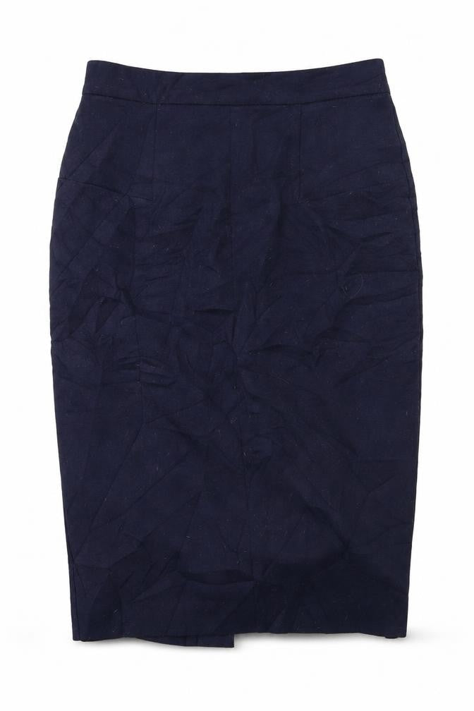 Front view of Marks & Spencer women’s black straight & pencil skirt, size UK 14