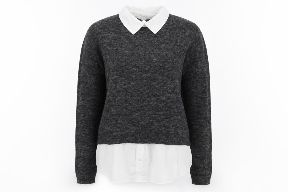 Front view of H&M women’s grey jumper one size