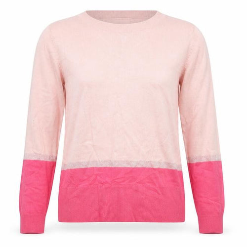 Oasis Womens Pink Striped  Pullover Sweatshirt Size S