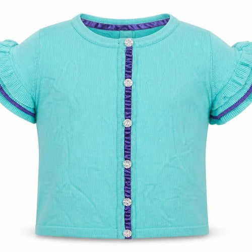 First Wish Girls Green   Cardigan Jumper Size 4 Years