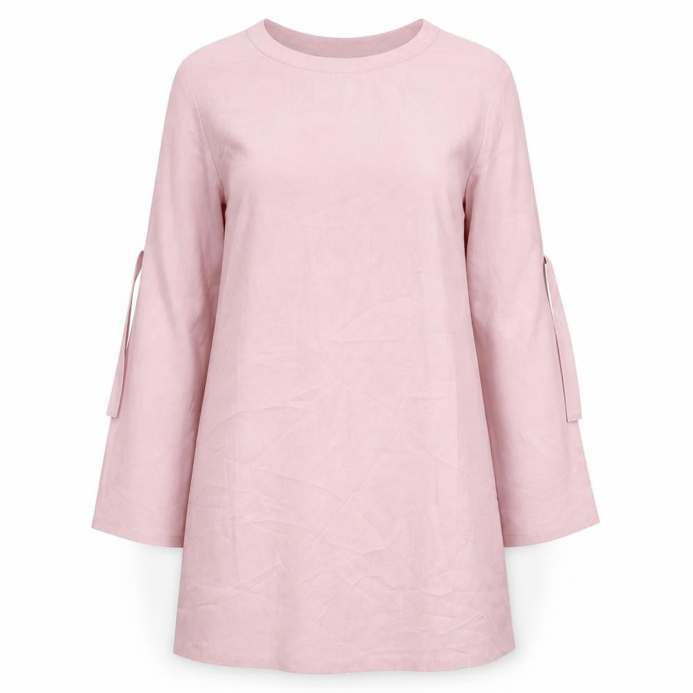 Front view of Yoins women’s pink a-line, size S