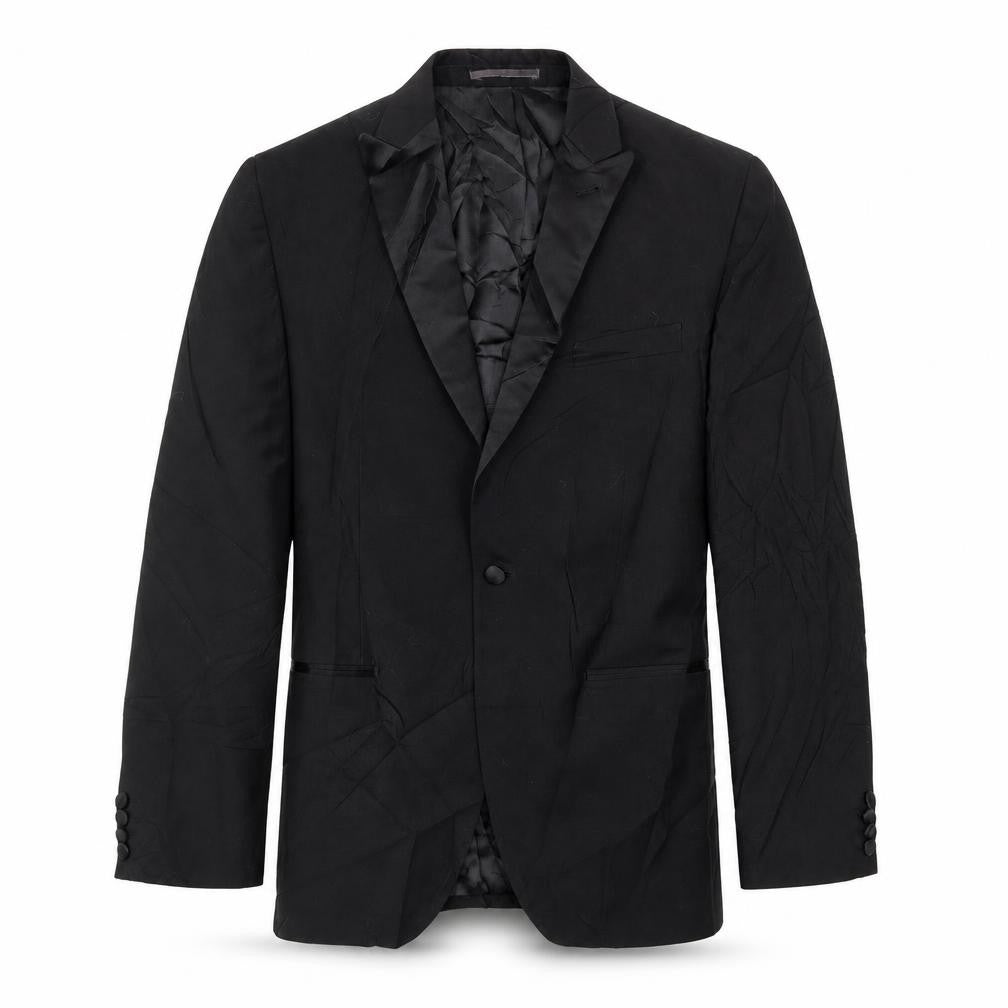 Front view of Next men’s black jacket blazer, size 42