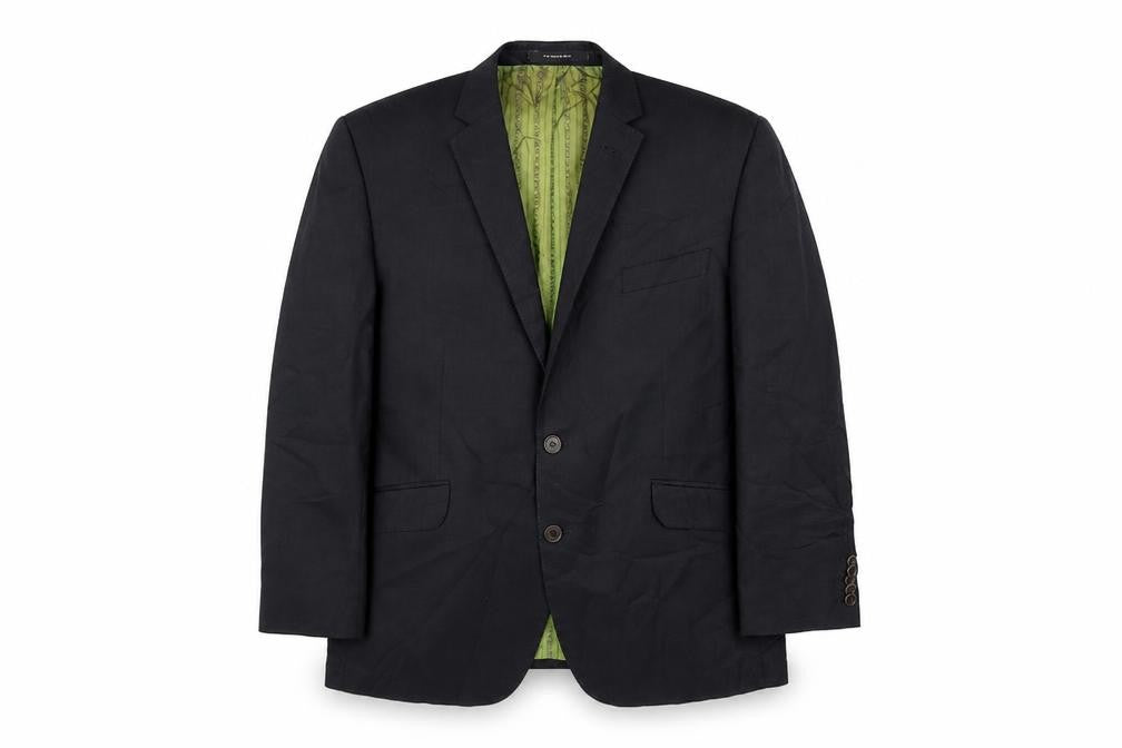 Front view of A39 men’s black jacket blazer, size 44
