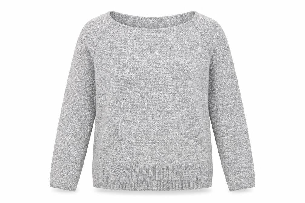 Front view of Spirit women’s grey jumper, size XL