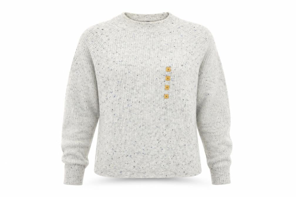 Front view of Marks & Spencer women’s grey jumper, size S, - washable marks