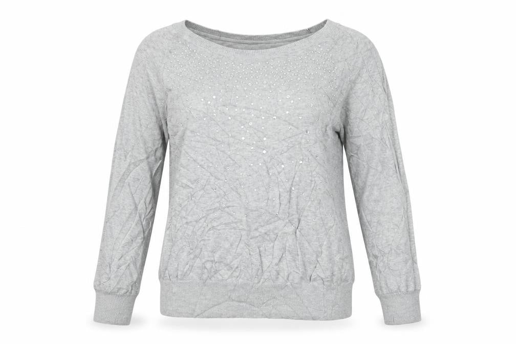 Front view of Next women’s green jumper, size UK 14
