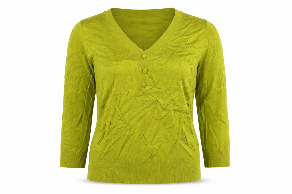 Front view of Marks & Spencer women’s yellow jumper, size UK 12