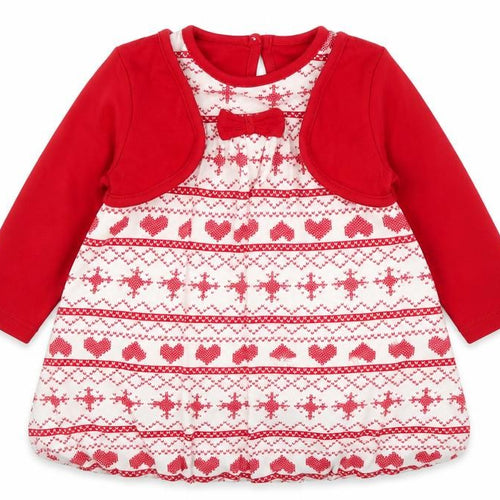 George Girls Red Fair Isle  A-Line  Size 9-12 Months