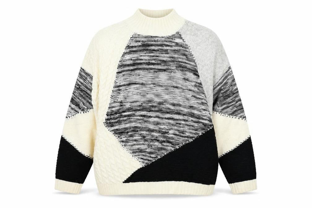 Front view of F&F women’s white jumper, size UK 8