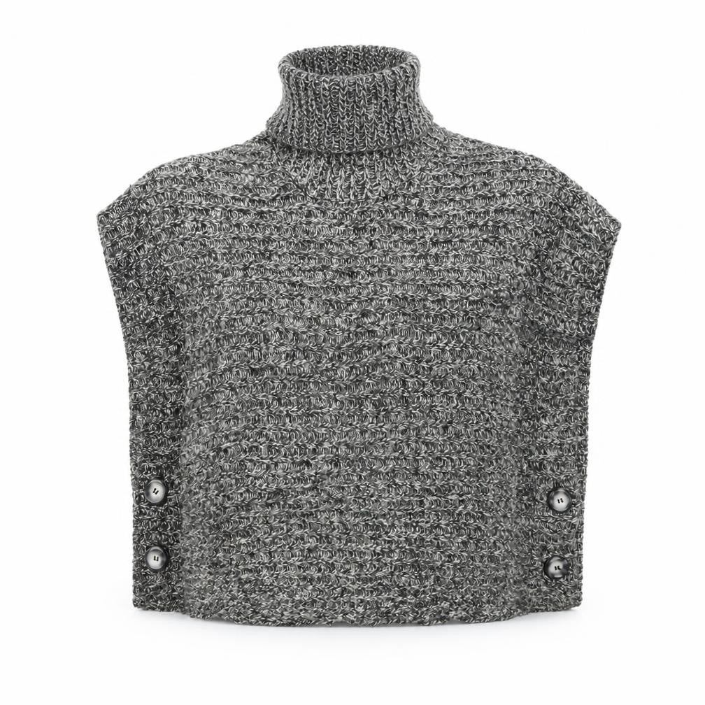 Front view of M&Co women’s grey jumper, size L