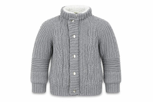 Front view of Pandemonium boys’ grey jacket coat, size 2, years