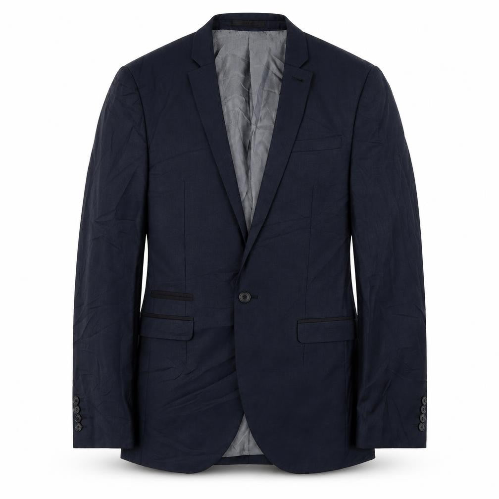 Front view of Next men’s blue jacket blazer, size 38