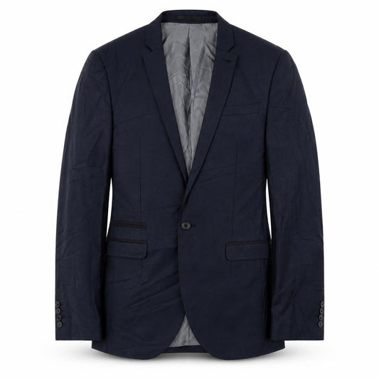 Front view of Next men’s blue jacket blazer, size 38