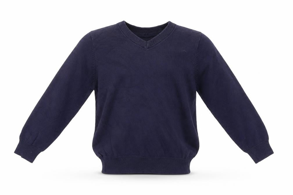 Front view of George girls’ blue jumper, size 5-6, years