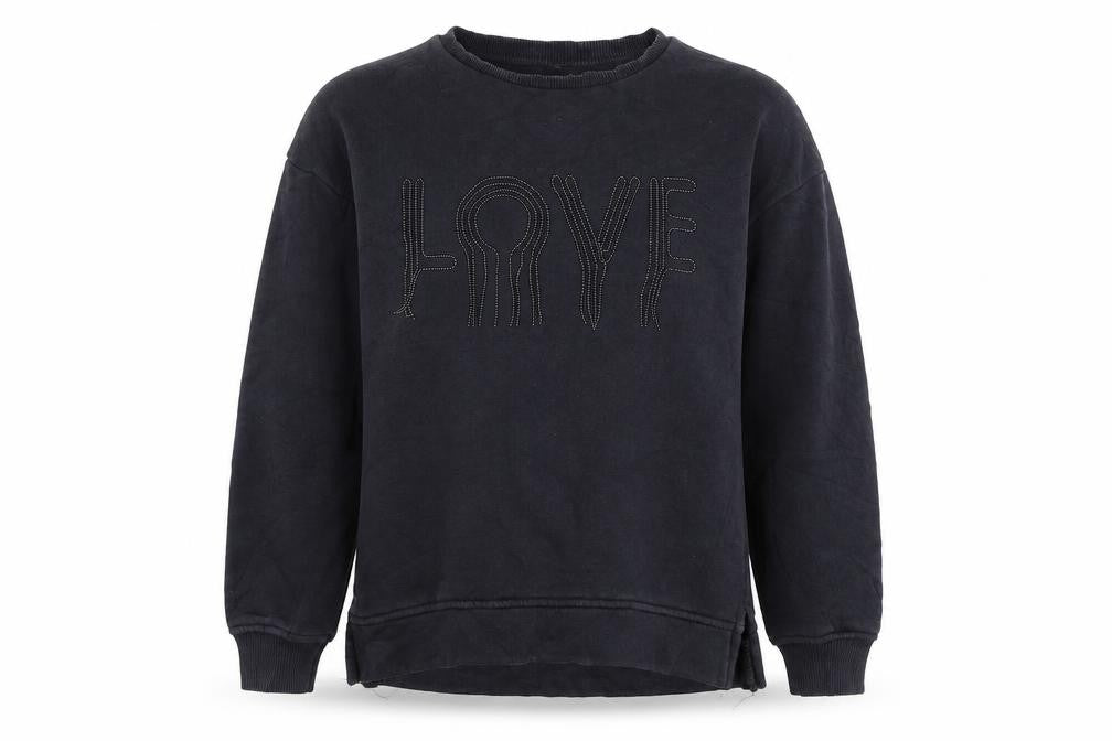 Front view of Zara Kids girls’ blue jumper, size 10, years - love