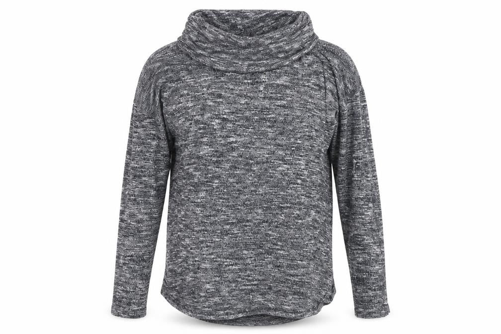 Front view of BHS women’s blue jumper, size UK 12