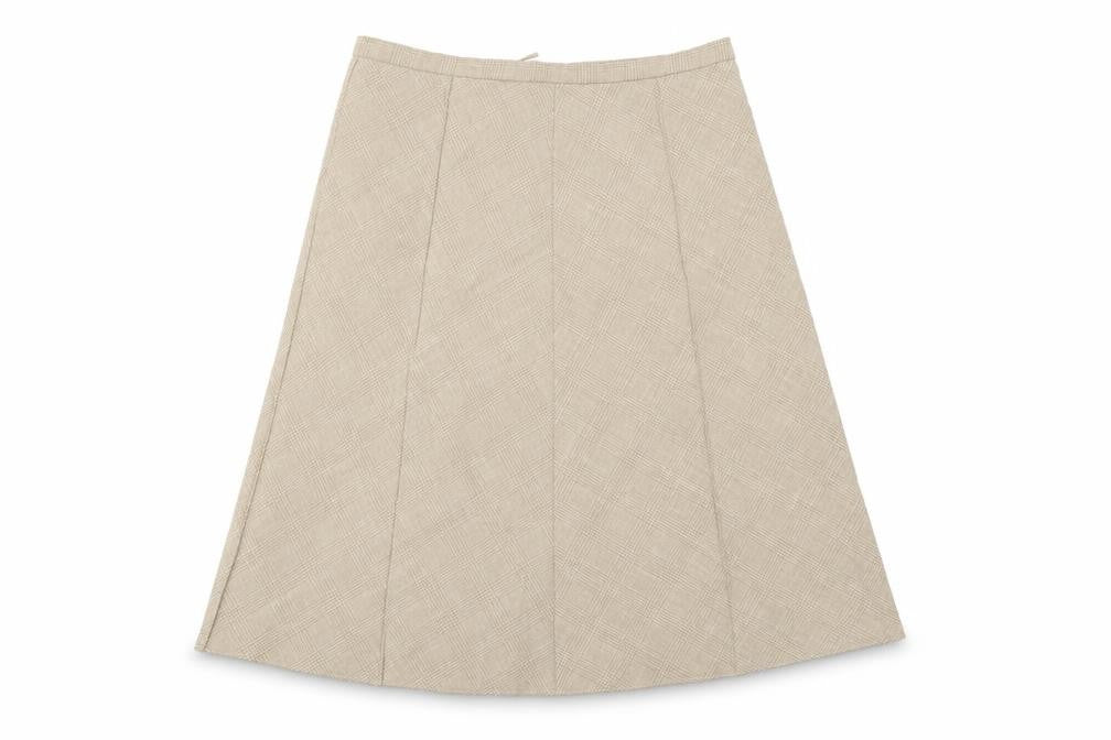 Finnkarelia Womens Beige   Flare Skirt Size 30 in