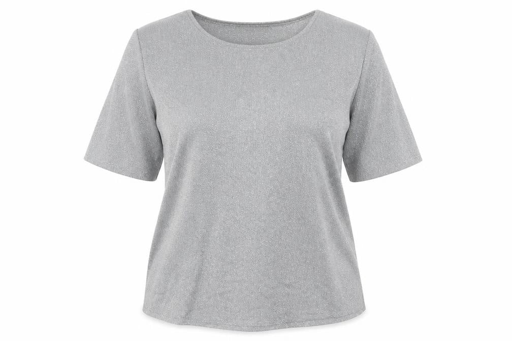 Front view of Balkeith women’s silver jumper, size M