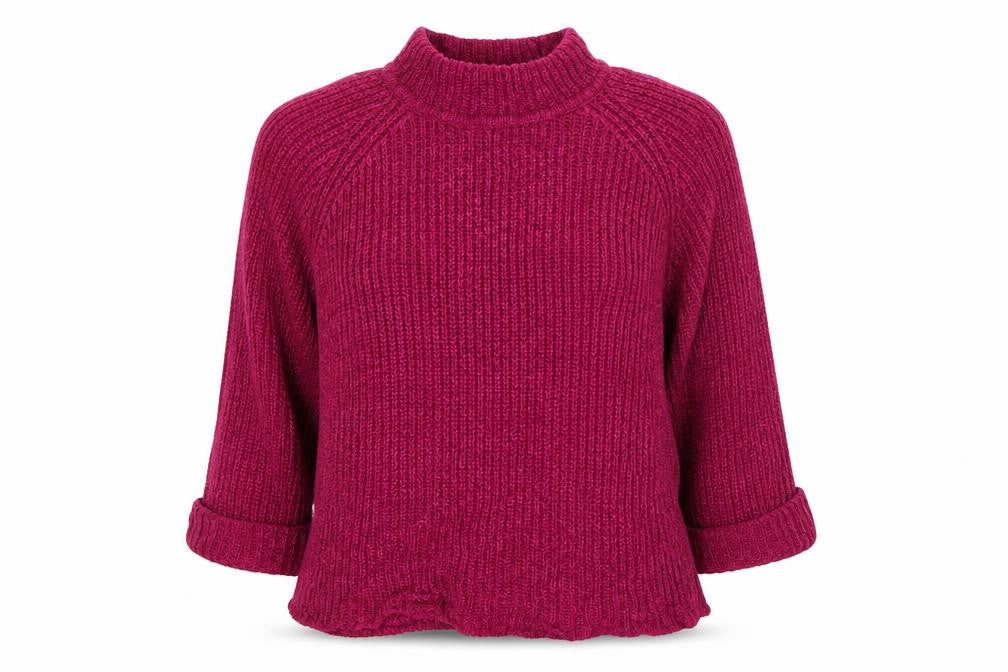 Front view of F&F women’s pink jumper, size UK 12