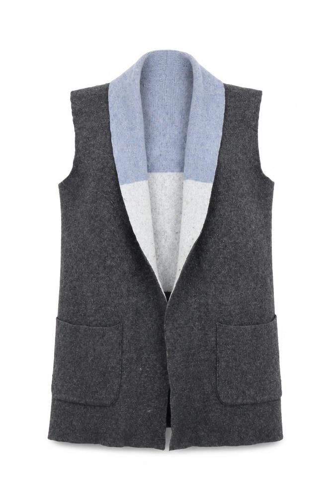 Front view of Benedetta B women’s grey jacket, size S