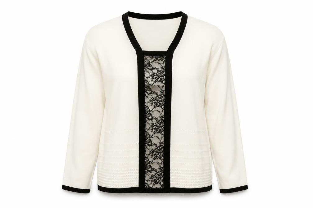 Front view of Bonmarché women’s ivory jumper, size XL